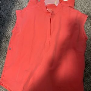 Figs blouse top (medium) and fig jogger scrub bottoms (medium).